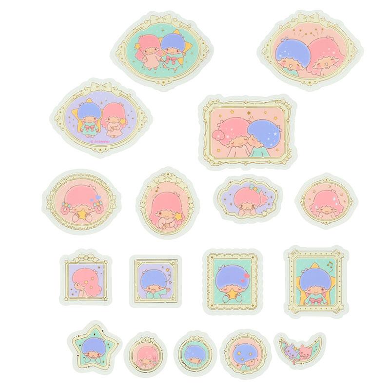 Sanrio Original Flake Sticker [Little Twin Stars] Frame Design